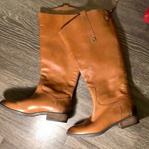 leather Wide Calf Sam Edelman riding boots